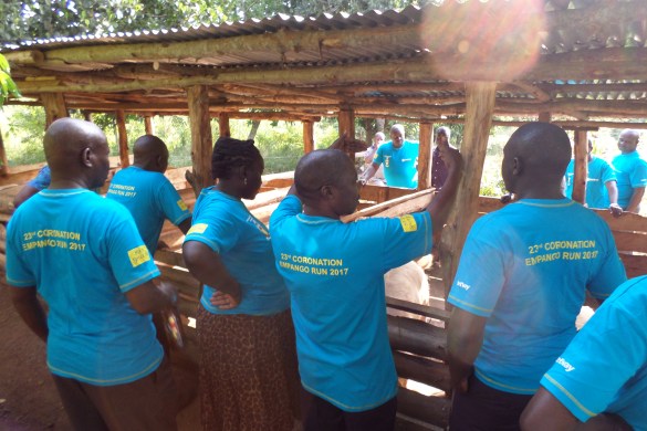 Piggery project tour during our educational tours